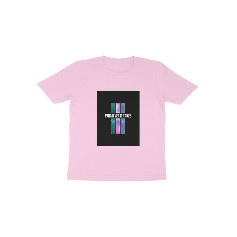 Win-Kids round neck short sleeves cotton T-shirt