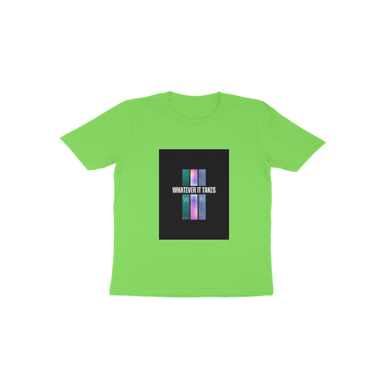 Win-Kids round neck short sleeves cotton T-shirt