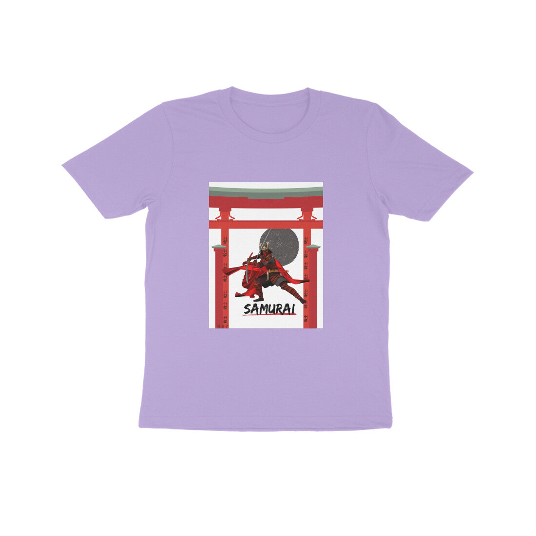 Samurai- Kids round neck short sleeves cotton T-shirt (7-14 years)