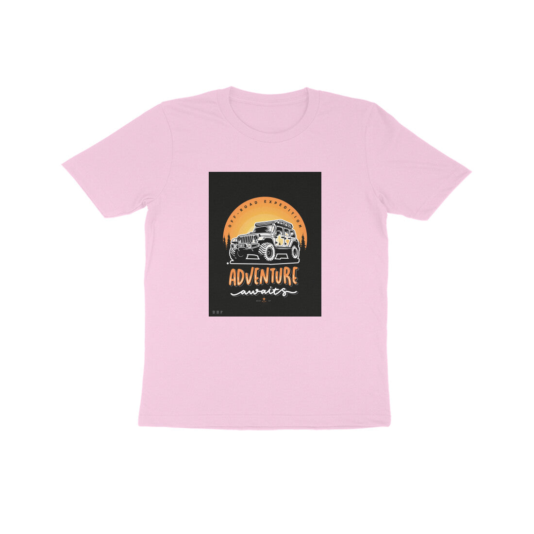 Off Roading Adventure-Kids round neck short sleeves cotton T-shirt (7-14 years)