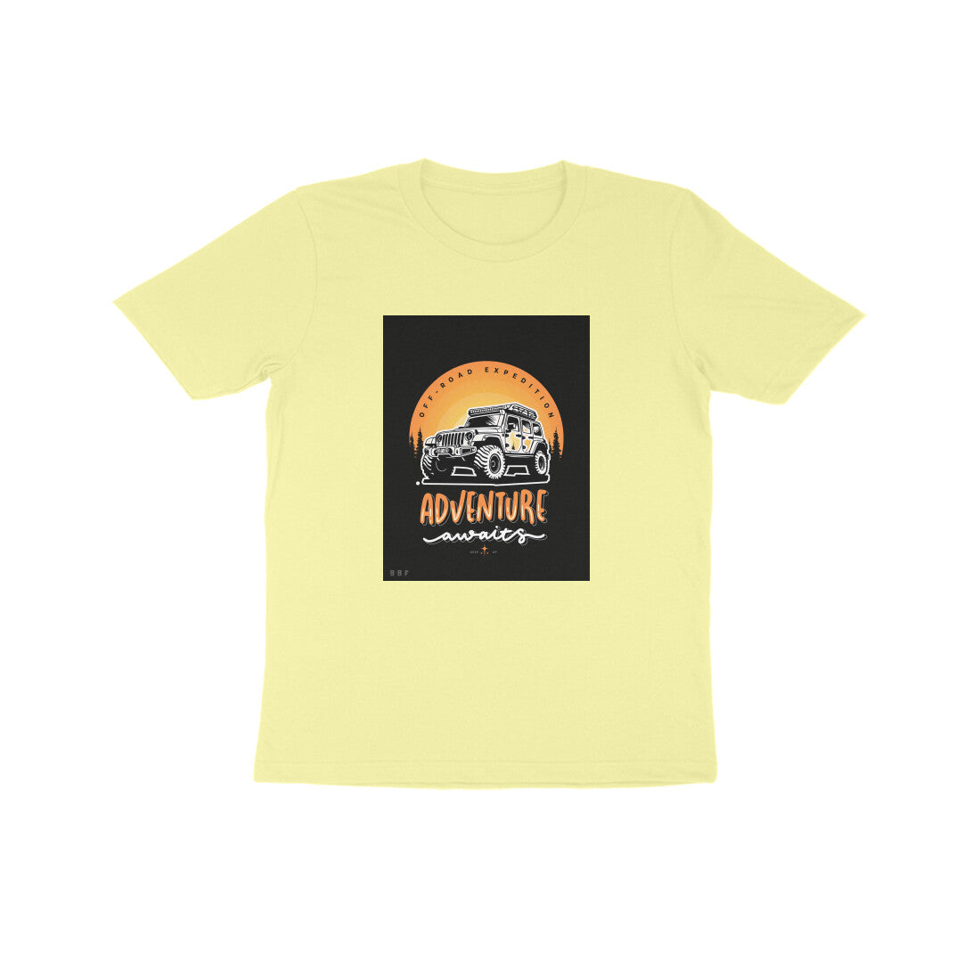 Off Roading Adventure-Kids round neck short sleeves cotton T-shirt (7-14 years)