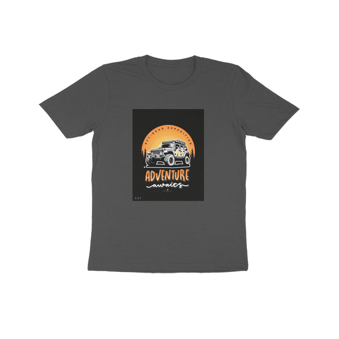 Off Roading Adventure-Kids round neck short sleeves cotton T-shirt (7-14 years)