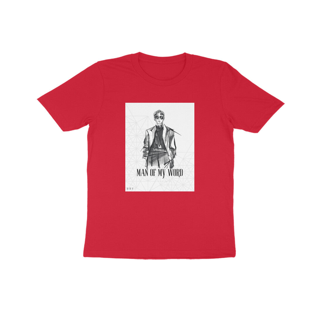 Man of word- Kids round neck short sleeves cotton T-shirt (7-14 years)