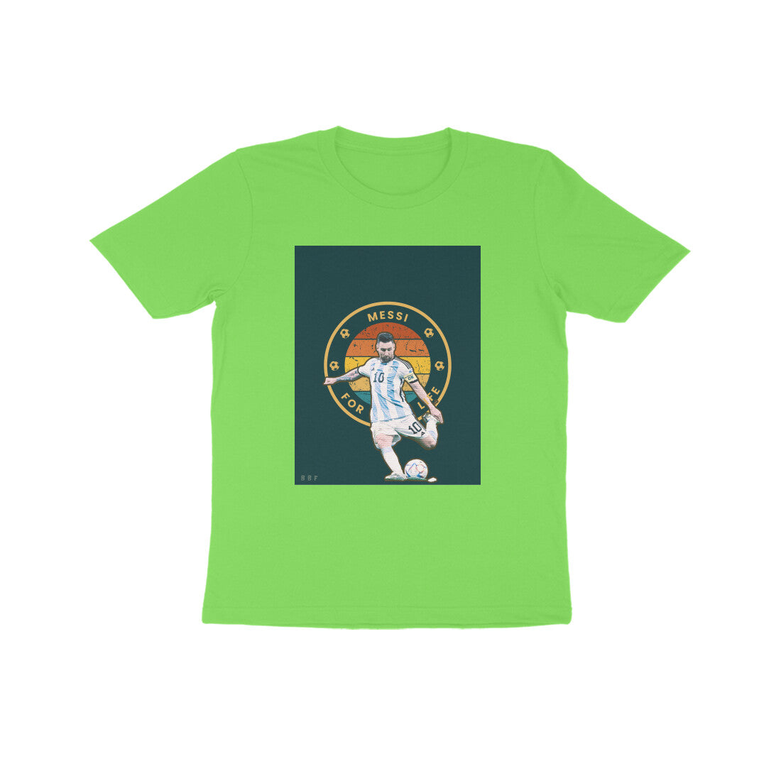 Messi-Kids round neck short sleeves cotton T-shirt (7-14 years)