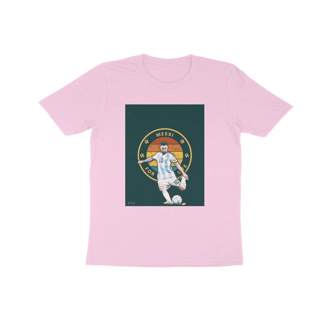Messi-Kids round neck short sleeves cotton T-shirt (7-14 years)