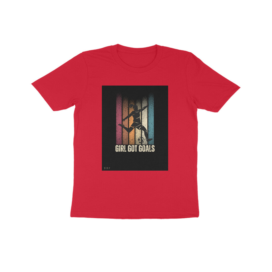Goals- Kids round neck short sleeves cotton T-shirt (7-14 years)