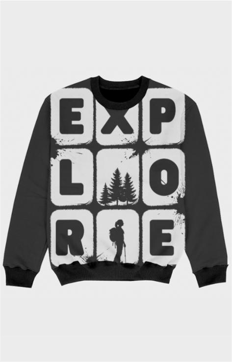 Explore- Kids printed sweatshirt