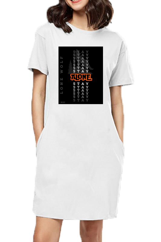 Staly Alone- Girls T-shirt Dress