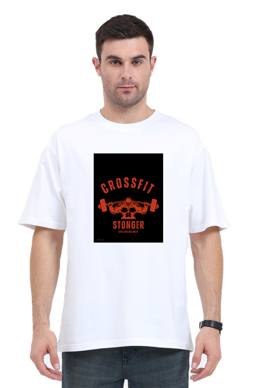 Crossfit - Mens Cotton Short Sleeves round neck Oversized T-Shirt