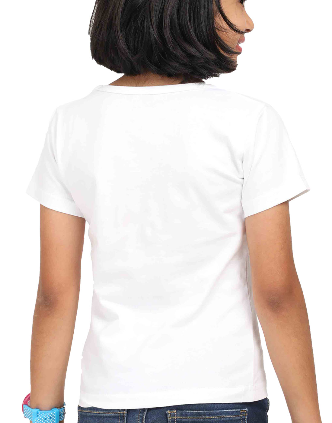 Girls round neck short sleeves T-shirt - 5 to 13 years