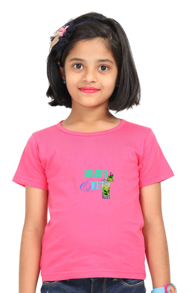 Mojito and Ice- Round neck short sleeves T-shirt girls