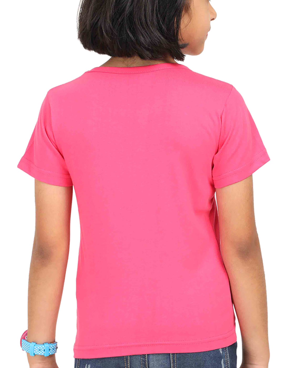 Girls round neck short sleeves T-shirt - 5 to 13 years