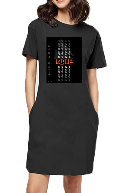 Staly Alone- Girls T-shirt Dress