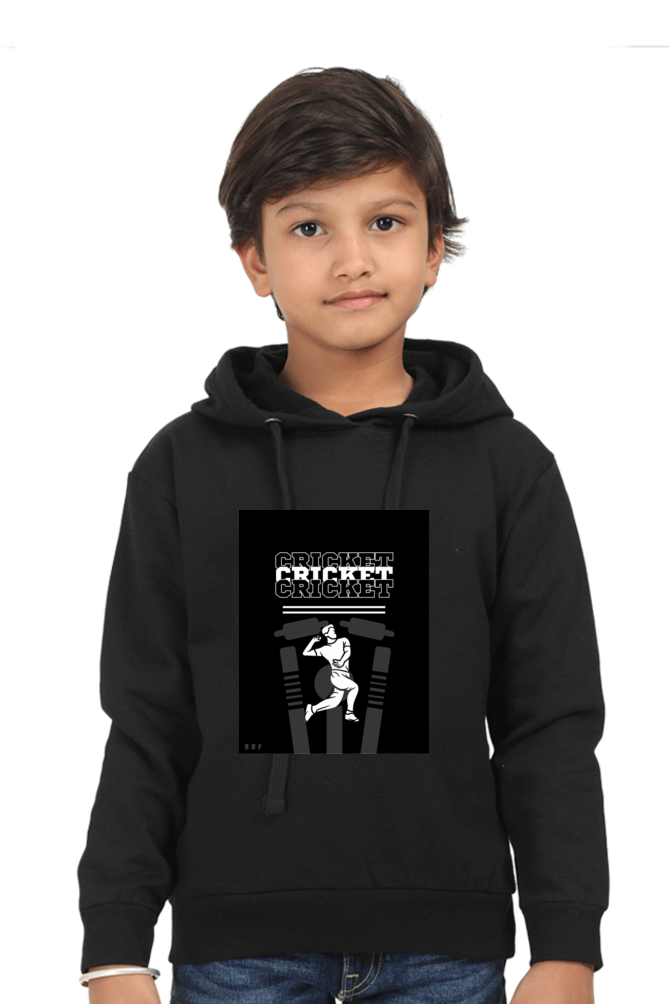 Cricket- Kids Printed Hooded Sweatshirt
