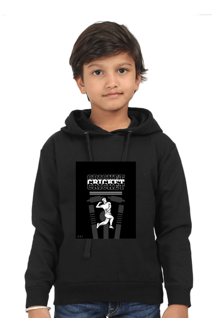 Cricket- Kids Printed Hooded Sweatshirt