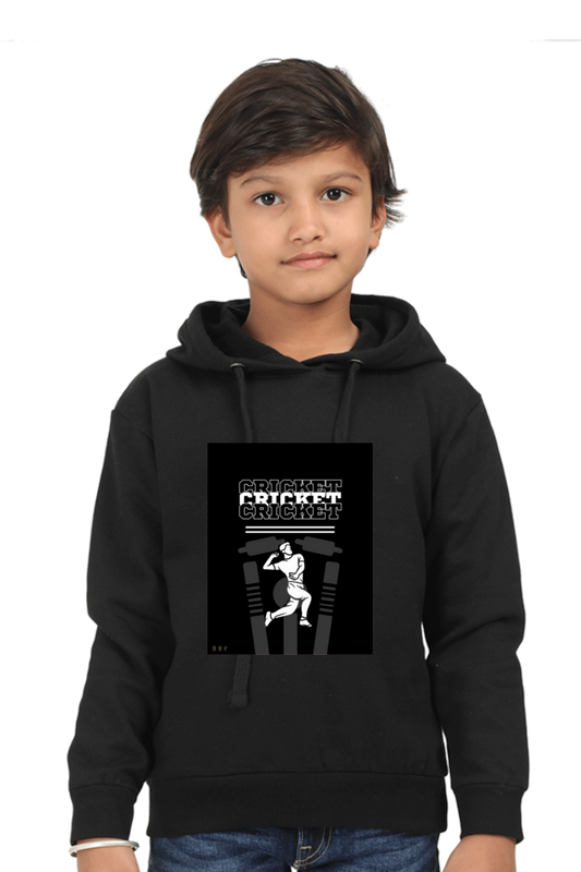 Cricket- Kids Printed Hooded Sweatshirt