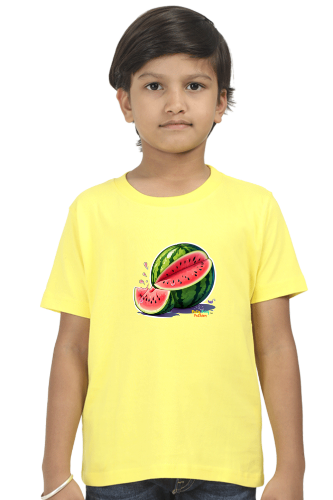 Watermelon- Boys round neck short sleeves T-shirt 5-13 years