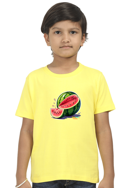 Watermelon- Boys round neck short sleeves T-shirt 5-13 years