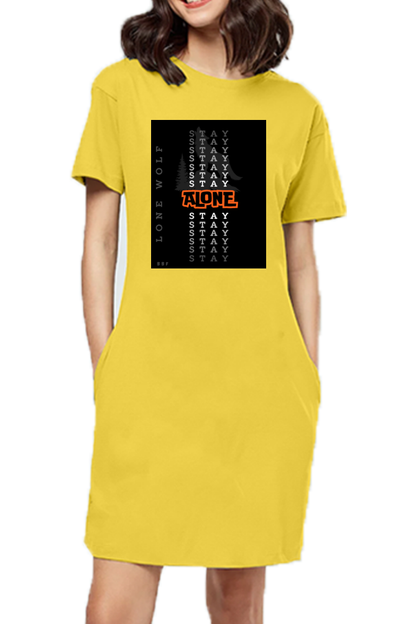 Staly Alone- Girls T-shirt Dress