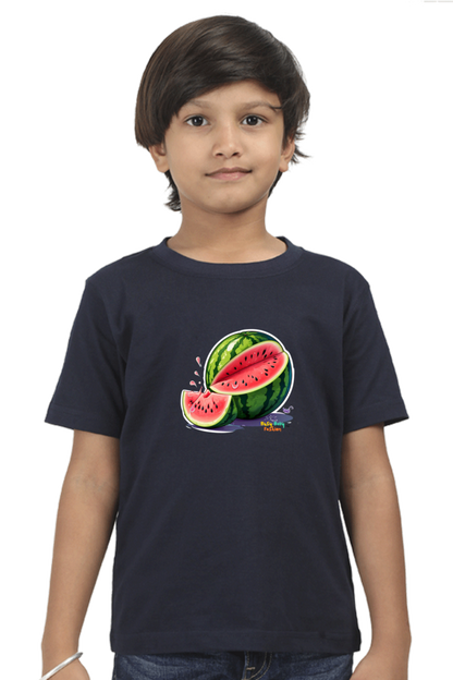 Watermelon- Boys round neck short sleeves T-shirt 5-13 years