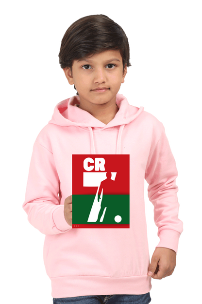 CR7 Football- Kids printed hooded sweatshirt