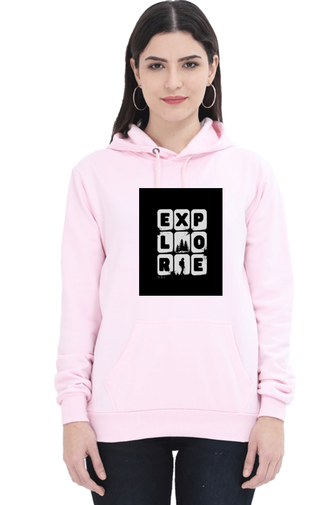 Explore- Women premium hooded sweatshirts
