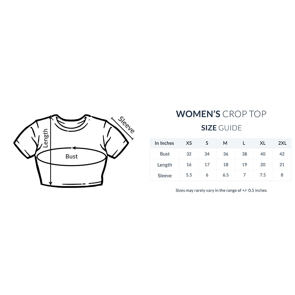 Born to play - Girls cotton crop top