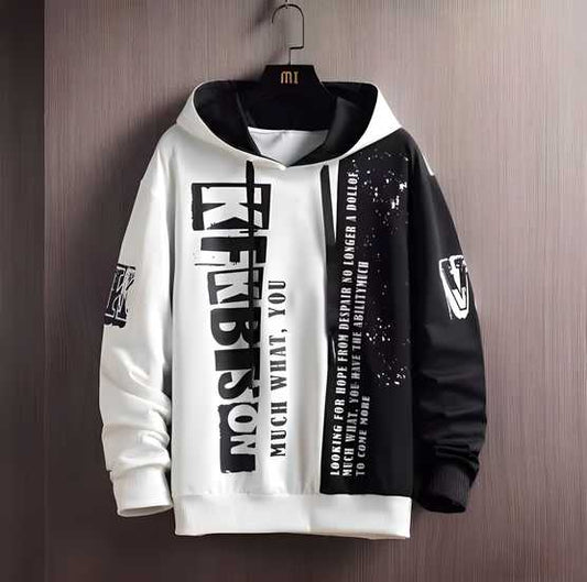 Men's Fleece Colourblocked Full Sleeves Men's Hoodies
