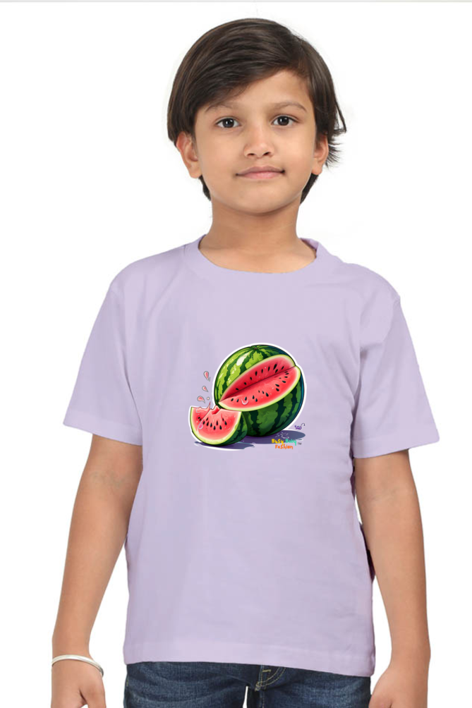 Watermelon- Boys round neck short sleeves T-shirt 5-13 years