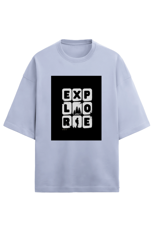 Explore- Premium Oversized Terry round neck short sleeves T-shirts