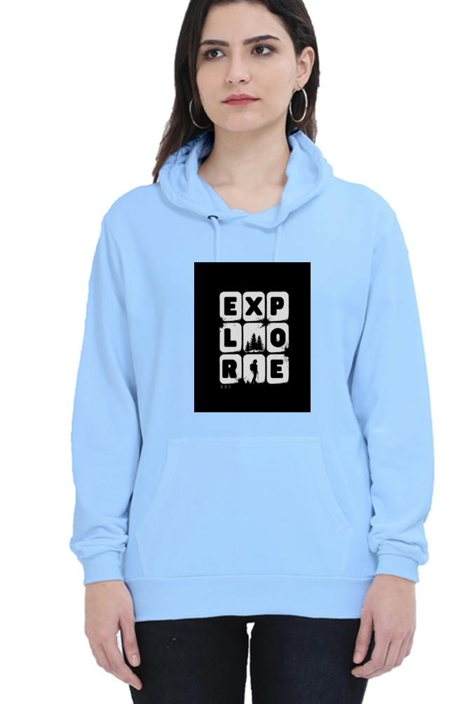 Explore- Women premium hooded sweatshirts
