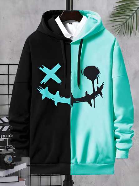 Men's Cotton Printed Full Sleeves Mens Hoodie