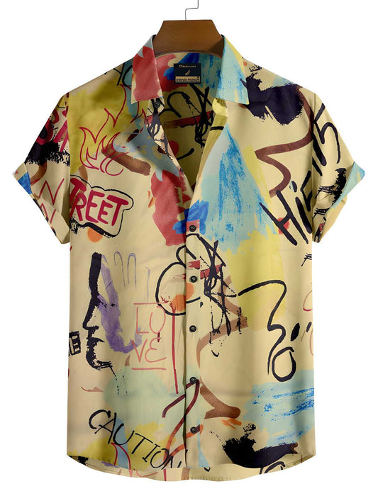 Men's Rayon Printed Half Sleeves Regular Fit Casual Shirt