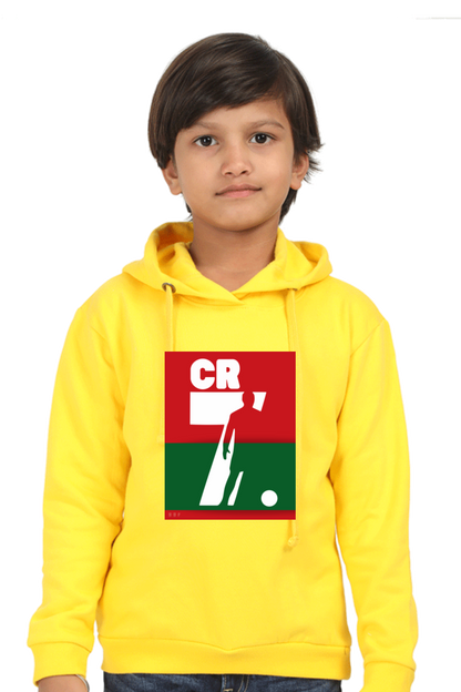 CR7 Football- Kids printed hooded sweatshirt