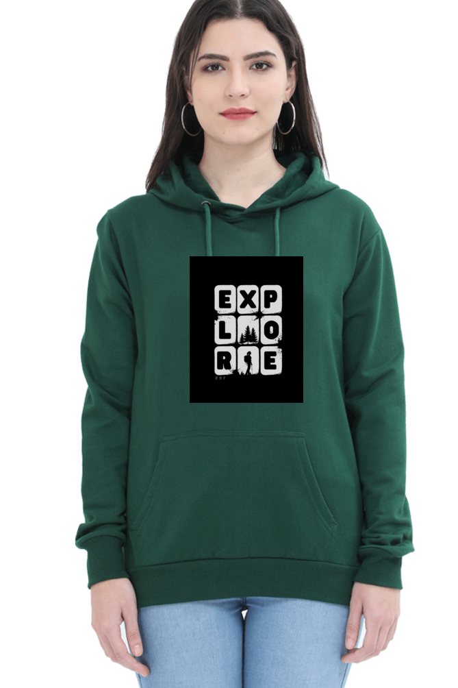 Explore- Women premium hooded sweatshirts
