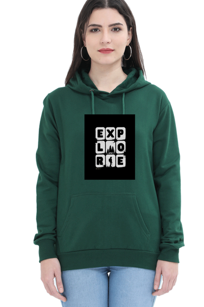 Explore- Women premium hooded sweatshirts