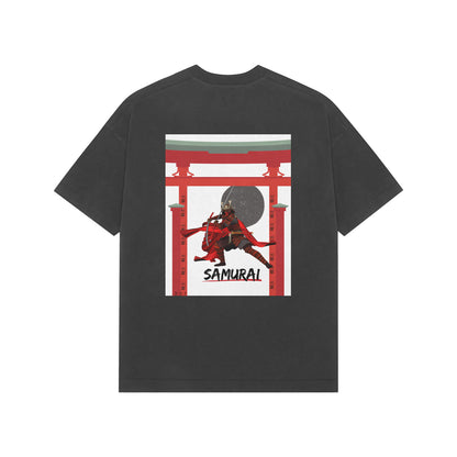 Samurai- Mens Premium Overized T-shirt back print
