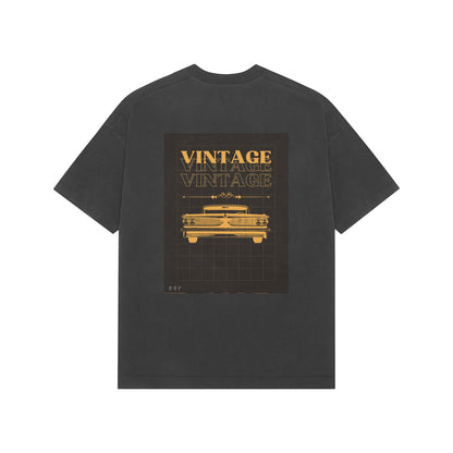 Vintage- Mens Premium Oversized round neck T-shirts
