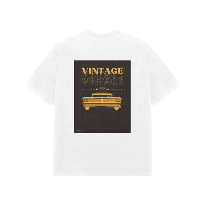Vintage- Mens Premium Oversized round neck T-shirts