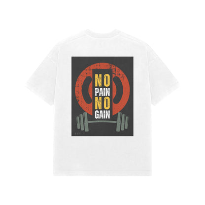 No Pain No Gain- Mens Premium half sleeves round neck tshirts