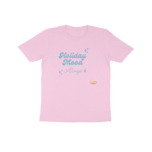 Holiday Mood - Round neck short sleeves T-shirt 7-14 Yr