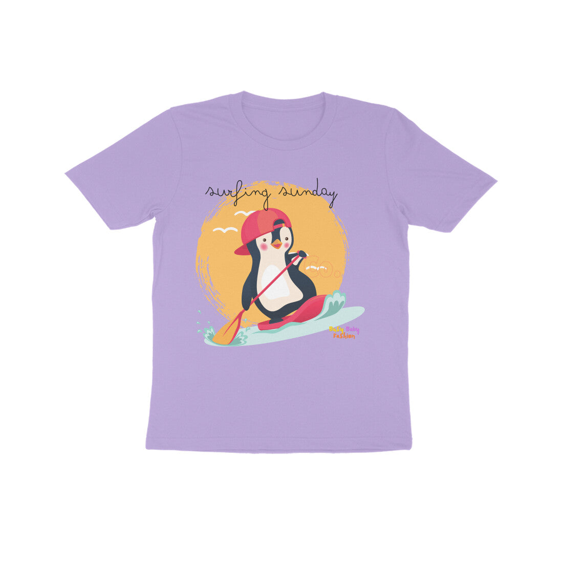 Surfing Sunday- Round neck short sleeves T-shirt 7-14 yr