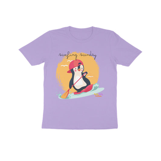 Surfing Sunday- Round neck short sleeves T-shirt 7-14 yr