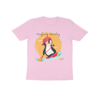 Surfing Sunday- Round neck short sleeves T-shirt 7-14 yr