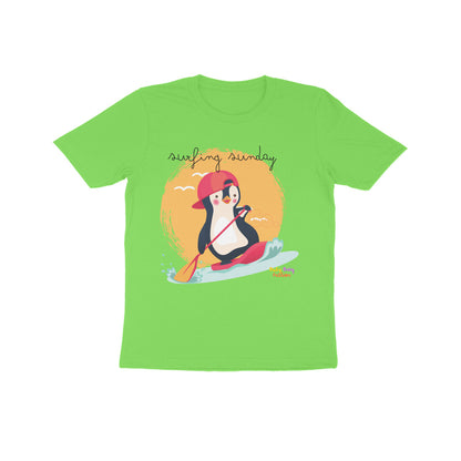 Surfing Sunday- Round neck short sleeves T-shirt 7-14 yr