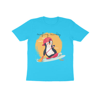 Surfing Sunday- Round neck short sleeves T-shirt 7-14 yr