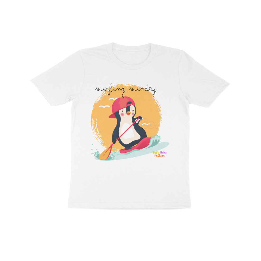 Surfing Sunday- Round neck short sleeves T-shirt 7-14 yr