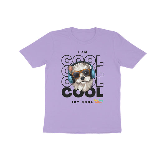 Icy cool Doggo- Round neck short sleeves T-shirt 7 -14 yr
