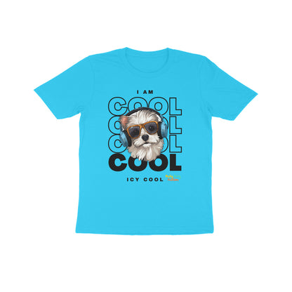 Icy cool Doggo- Round neck short sleeves T-shirt 7 -14 yr