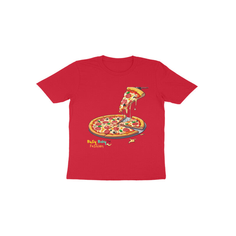 Pizza Italiano Round neck short sleeves T-shirts 1-6 years